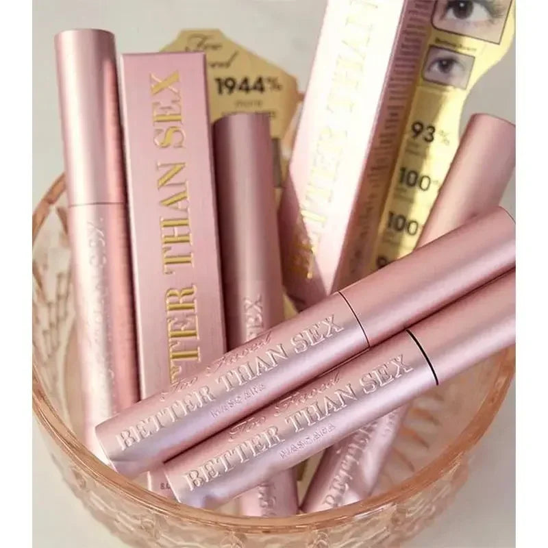 Better Than Sex Mascara make up Big Eyes Nourish Waterproof Sweatproof Bushy Long Volume Pink Aluminum Smooth Makeup 8ml