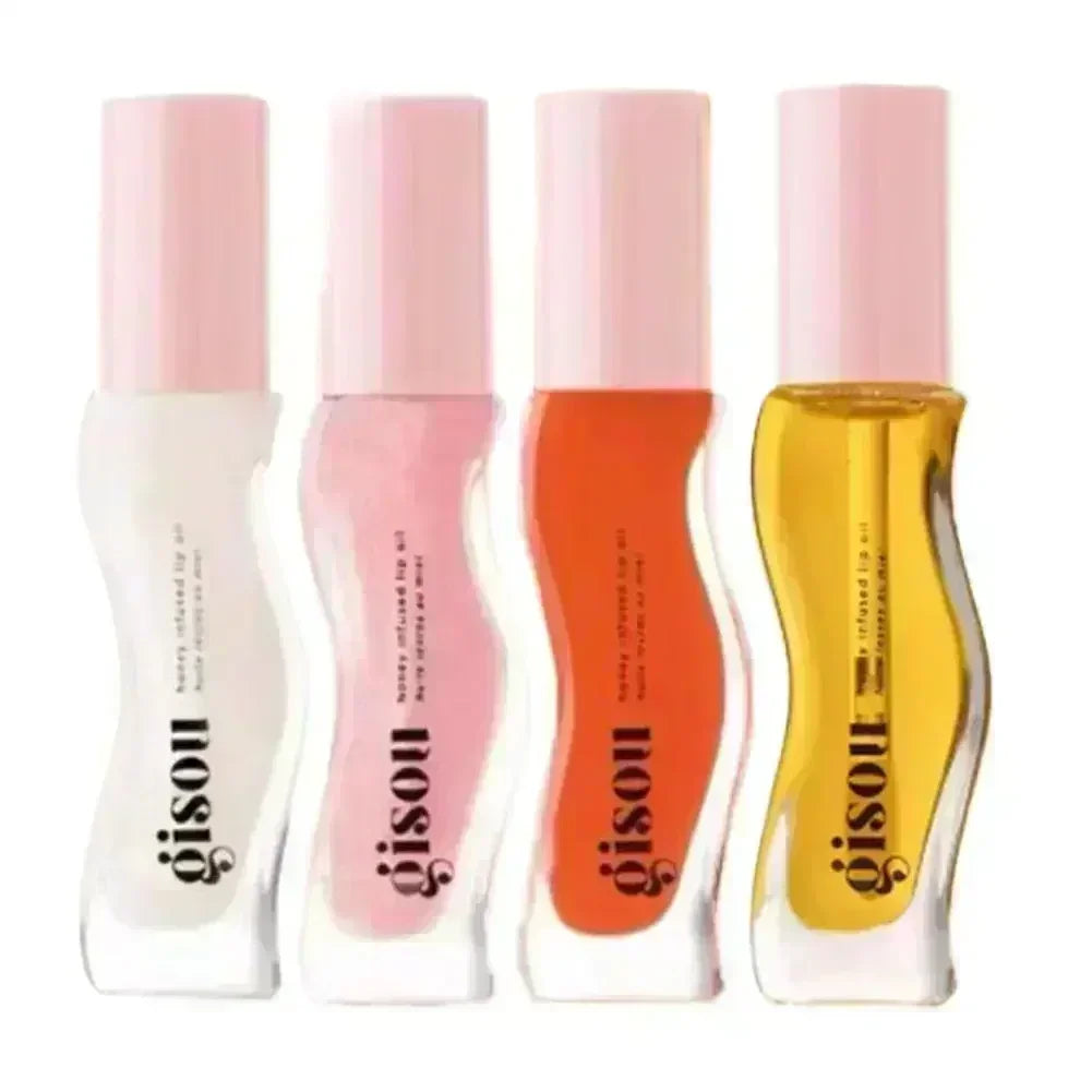 Gisou Moisturizing Glazed Plum Lip Balm Lip Oil Gloss Care Of The Lips Benetitnt For Lips Plumping Exfoliating Plumping Gloss