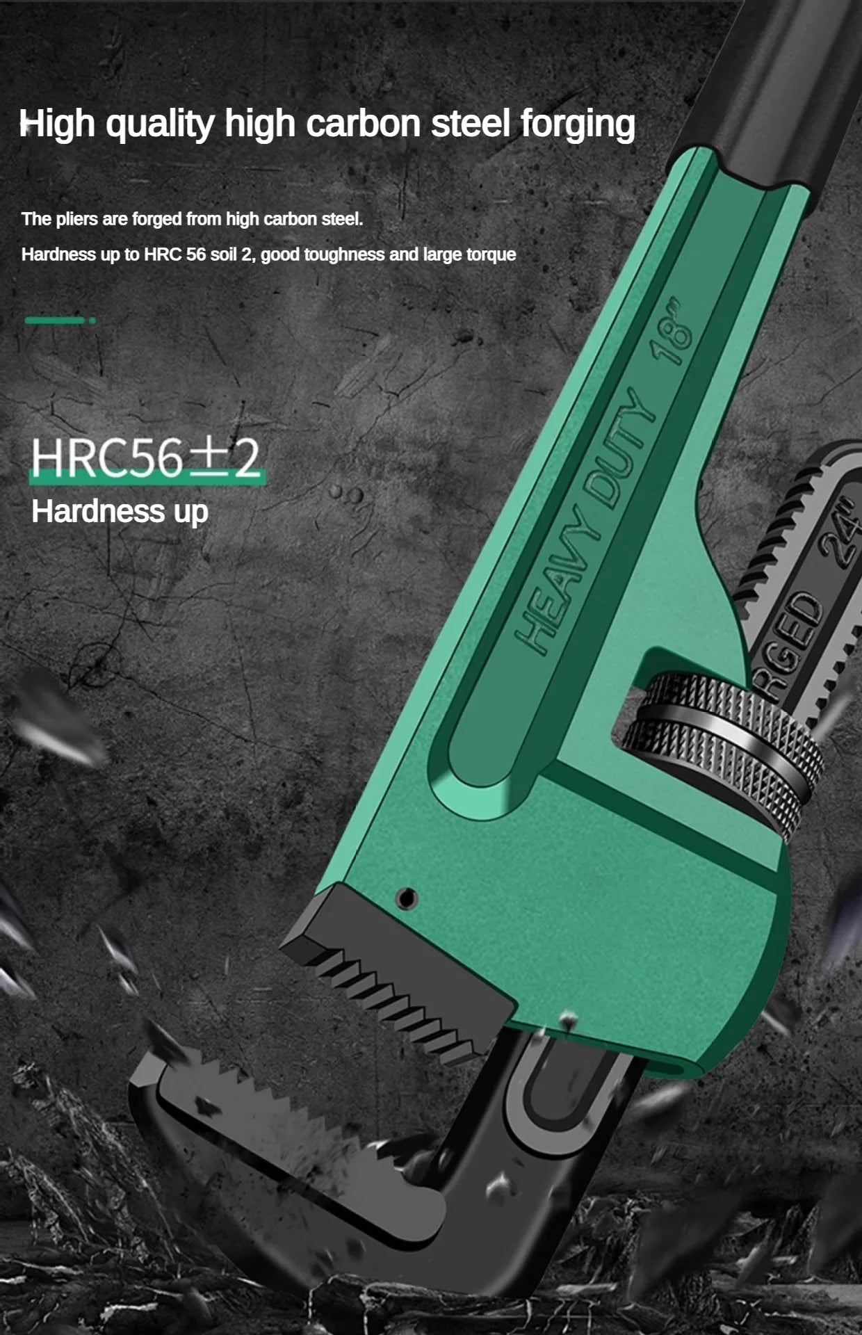 Heavy Duty Pipe Pliers Industrial Plumbing Wrenches Torque Wrench Universal Plumbing Removal and Installation Tool Hand Tools