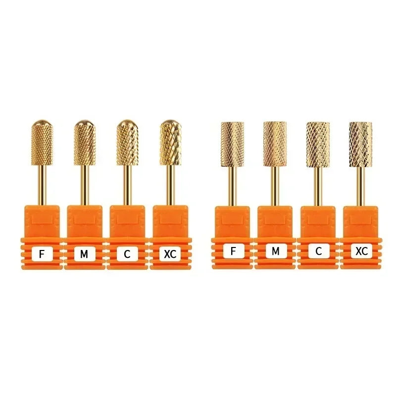 Milling Cutter Golden Carbide Nail Drill Bits For Electric Nail Drill Manicure Machine Pedicure Nail Files Accessories