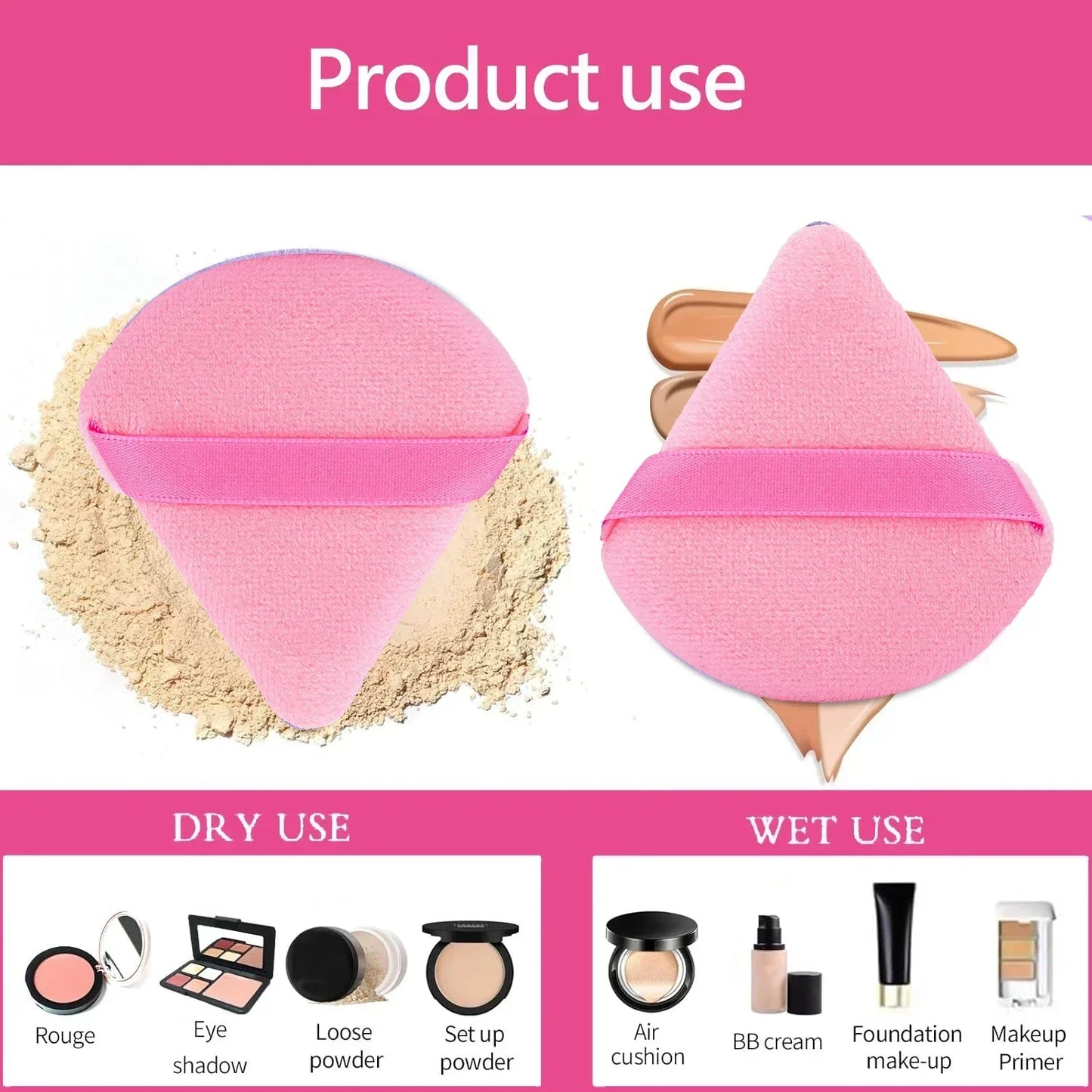 Makeup Brushes and Sponges Set, Pink Makeup Puff, Beauty Egg, Headband, Wristband Remover Kit, Makeup Tool, Gift 20-32pcs