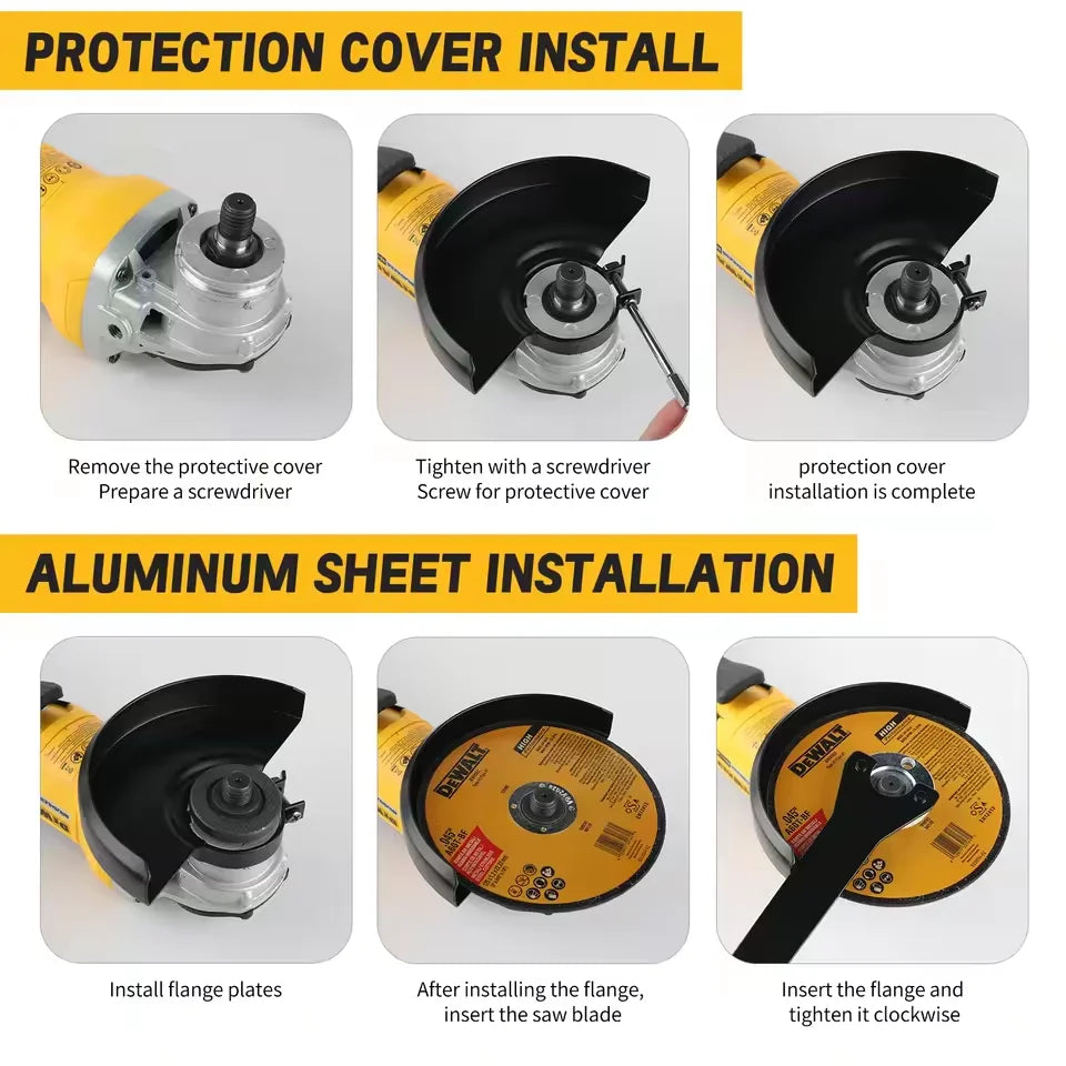 DEWALT DCG405 Brushless Angle Grinder 125mm Flat Head 18V Lithium Battery Tools Bare Cutting Machine Tool rotary tool