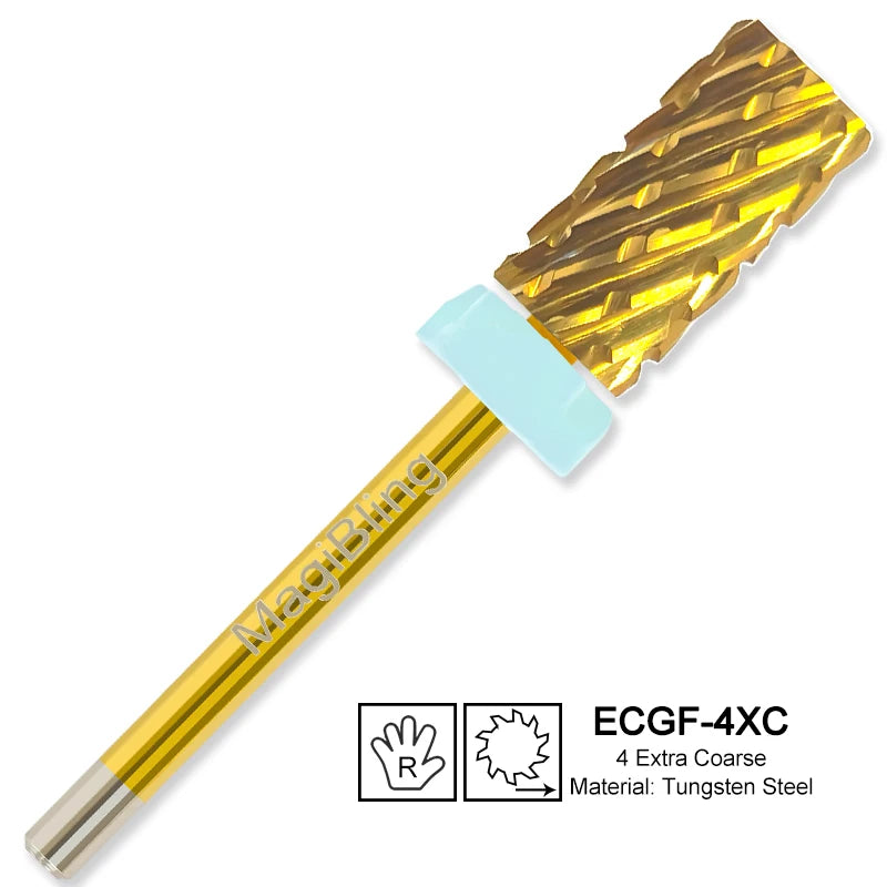 Milling Cutter Golden Carbide Nail Drill Bits For Electric Nail Drill Manicure Machine Pedicure Nail Files Accessories