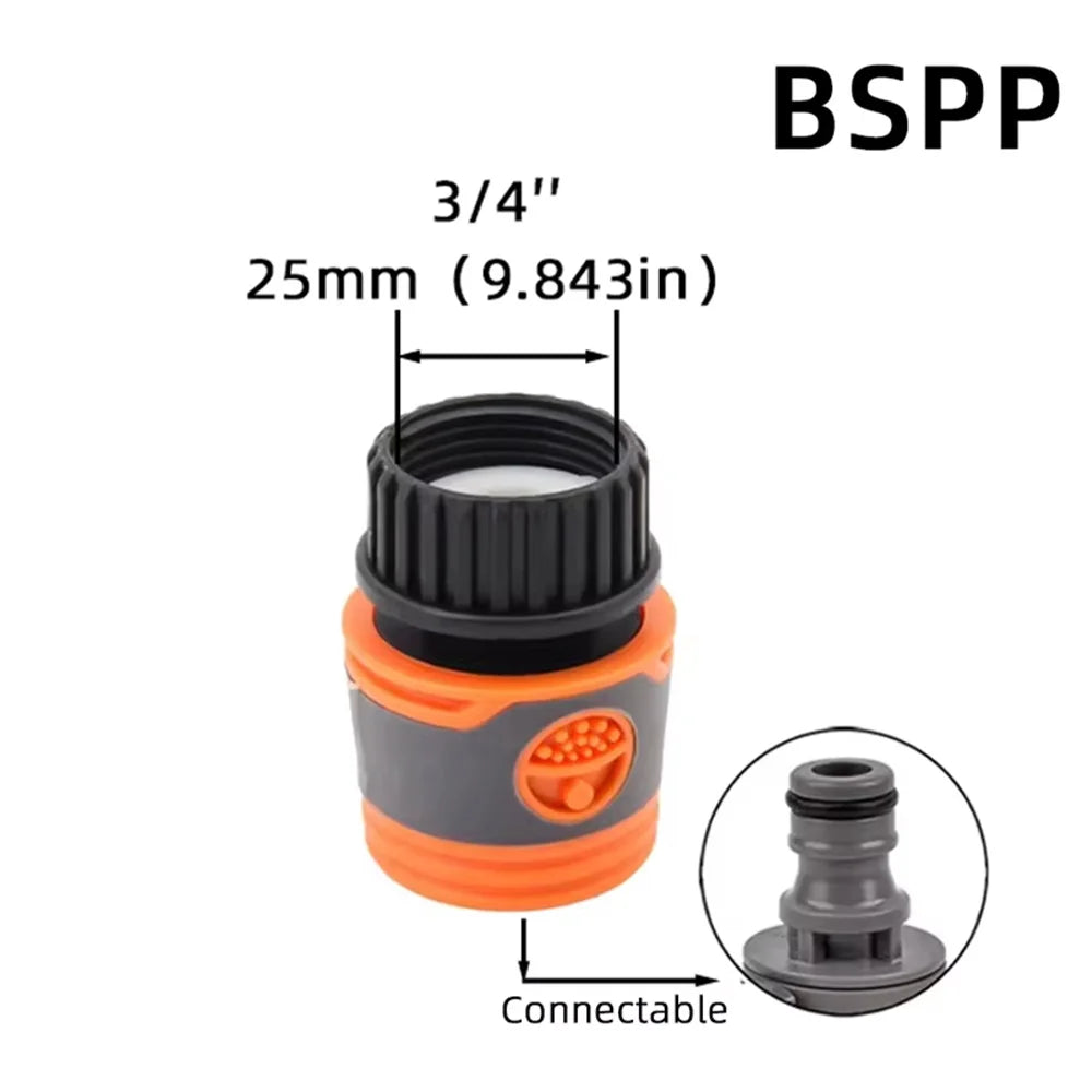 1-Pcs 1/2" 3/4" 1" Garden Hose Quick Connect Adapters -EU BPS Threaded Fittings for Faucets, Spray Guns & Watering Systems