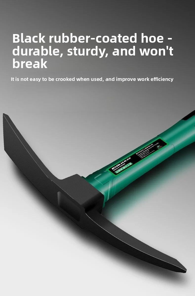 Multifunctional Outdoor Pickaxe  4.6mm Thickness Gardening Tools ,Durable Hoe,Rake,Pickaxe for Digging Planting Weeding