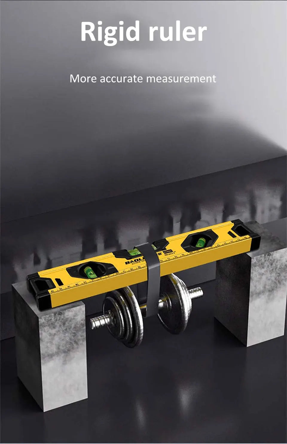 3-In-1 Aluminium Alloy Magnetic Level 45°/90°/180° Bubbles Spirit Level Ruler Shock Resistant Balance Measuring Leveler Tools