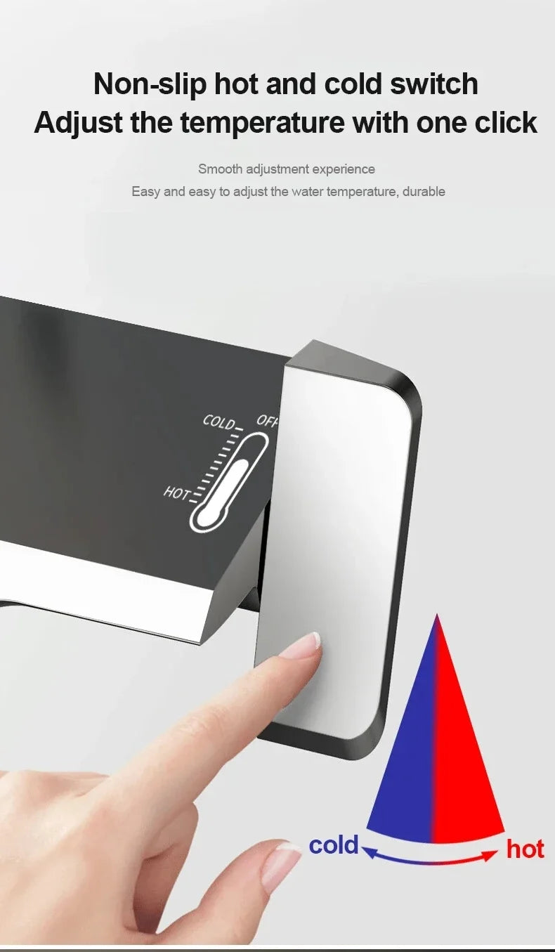 Shower falcet Set 4 Functions Shower Thermostat Hot Cold Showers medium Pressure bath room shower systems