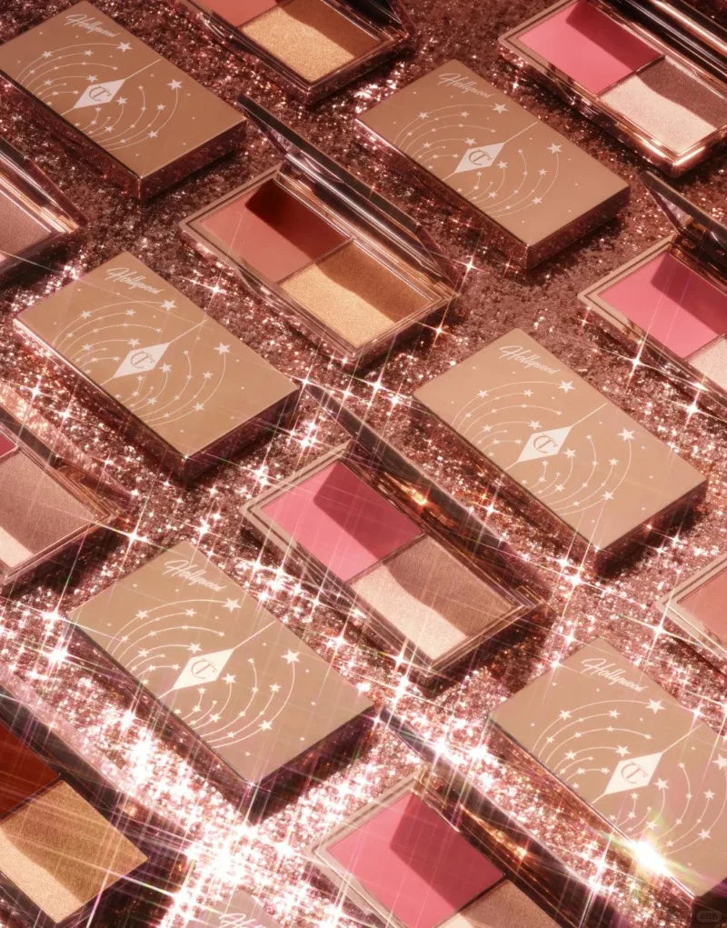 Charlotte Tilbury Aesthetic Scenery Eye Shadow Starlight Pink Soft Light Bicolor Disc Two Color Love Treasure Box Powder Blusher