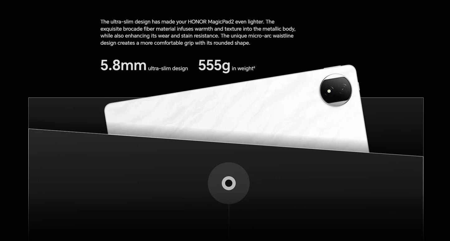 HONOR MagicPad 2 EU Version tablet android 12.3" OLED Screen  Snapdragon 8s Gen 3 CPU 13MP Rear Camera 10050mAh Battery