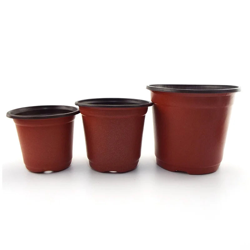 Flower Pot Plastic Grow Box Fall Resistant Tray For Home Garden Plants Nursery Cup Transplant Flower Plant Pots E2