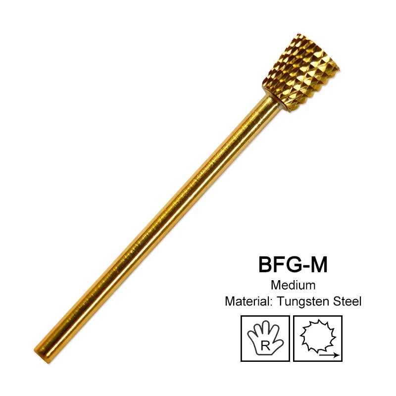 Milling Cutter Golden Carbide Nail Drill Bits For Electric Nail Drill Manicure Machine Pedicure Nail Files Accessories