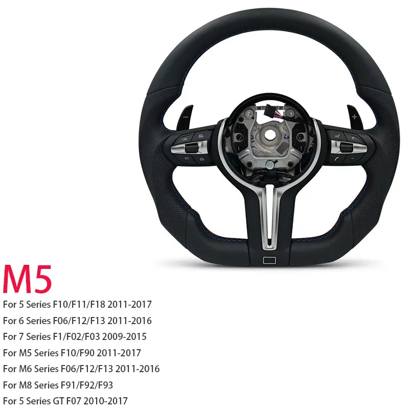 M Sport Steering Wheel for BMW Flat Bottom F01 F06 F10 F11 F12 F20 F21 F22 F25 F26 F30 F31 F32 F33 F34 F36 M3 F80 M4 F82 M5 F90