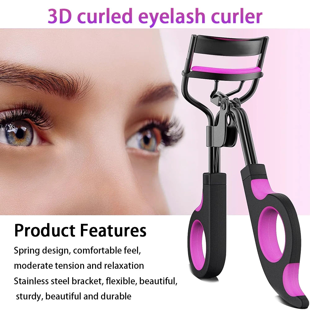 Eyelash Curlers Eyebrow Brush Kit For Women Eyelashes Comb Seperator Lash Mascara Wands Brushes Makeup Tool With Silicone Pads