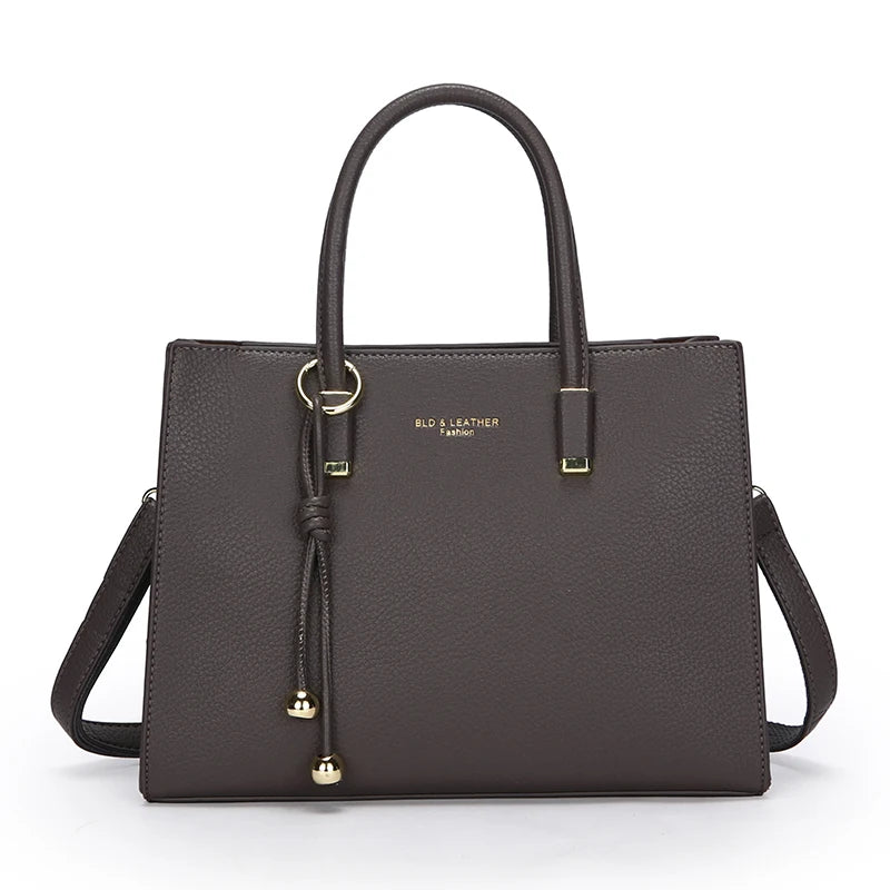 Genuine Brand Top Quality Pu Leather Handbag Women's Tote Messenger Sac Designer Large Capacity 3 Levels Shoulder Crossbody Bags