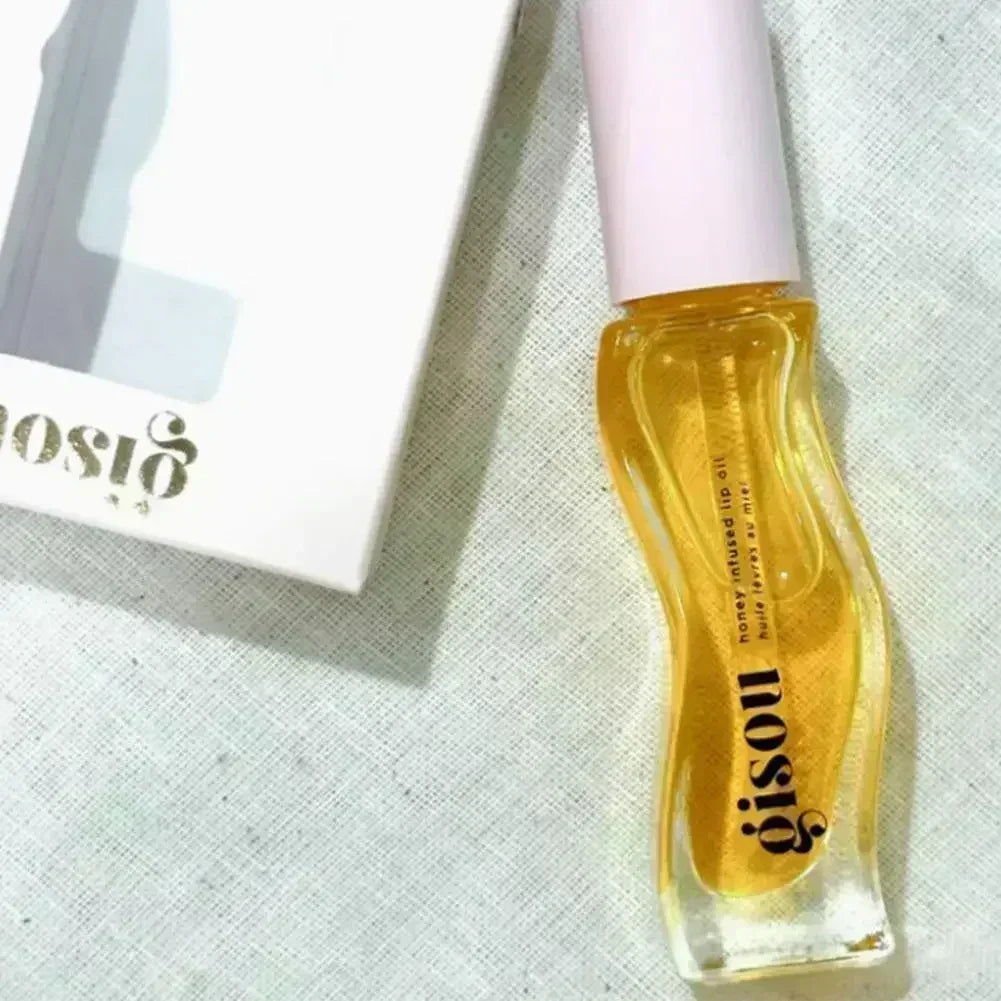 Gisou Moisturizing Glazed Plum Lip Balm Lip Oil Gloss Care Of The Lips Benetitnt For Lips Plumping Exfoliating Plumping Gloss