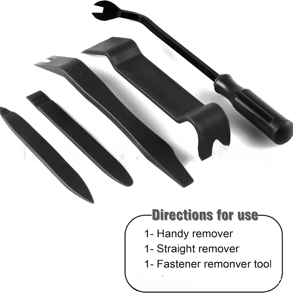 1-5Pcs Auto Trim Removal Tool Kit, No Scratch Plastic Pry Tool Kit - Interior Door Panel Clip Fastener Removal Set For Vehicle