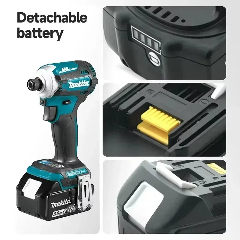 Original Makita 18V battery 6.0Ah Two Batteries One Charger Fast Charge DC18RC+BL1860B  makita outillages kit complet