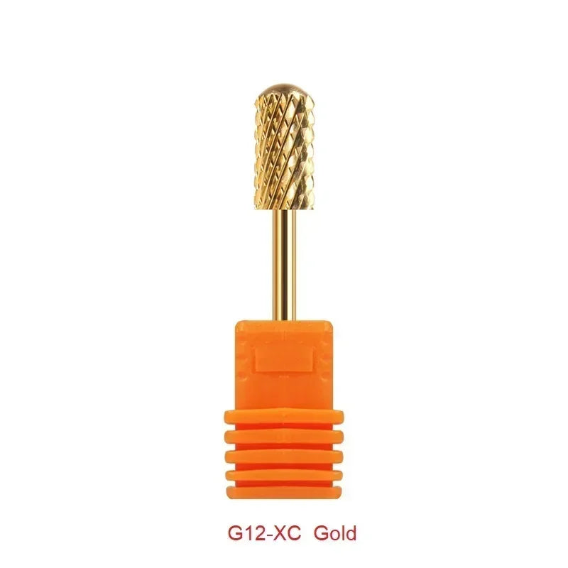 Milling Cutter Golden Carbide Nail Drill Bits For Electric Nail Drill Manicure Machine Pedicure Nail Files Accessories