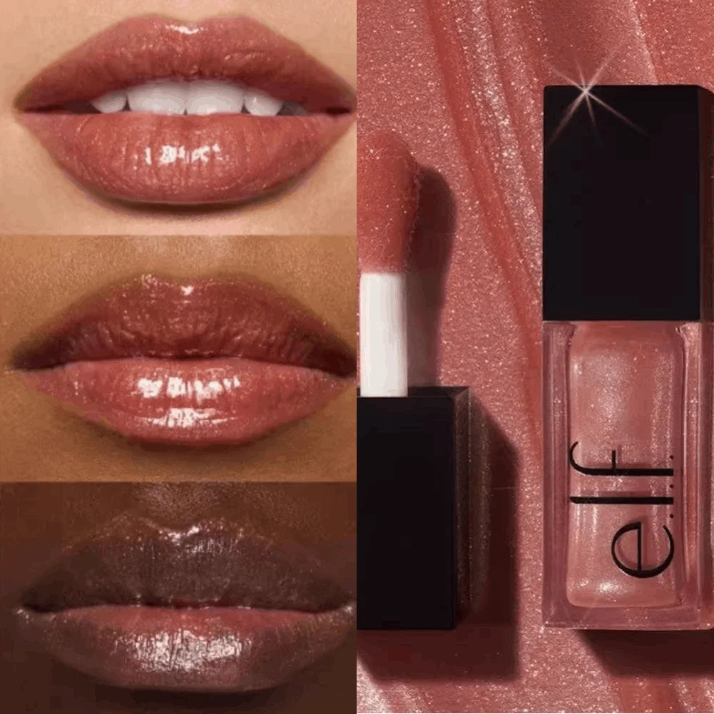 Lip Gloss Shiny Crystal - Long-Lasting Lustrous Lip Color Hydrating Non-Sticky Gluten-Free Beauty Cosmetic for Daily Makeup Look