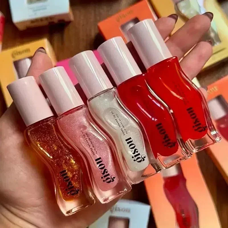 Gisou Moisturizing Glazed Plum Lip Balm Lip Oil Gloss Care Of The Lips Benetitnt For Lips Plumping Exfoliating Plumping Gloss