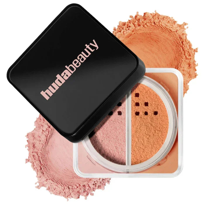Huda Beauty Loose Powder Baked Setting Long Lasting Control Oil Formal Makeup Powder Face Matte Waterproof Brightening Concealer