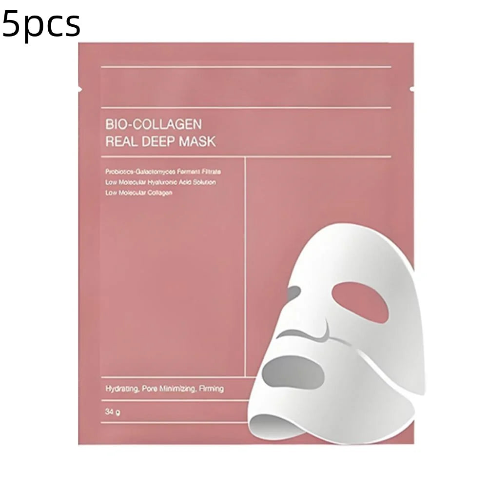 1/5/10pcs Bio-Collagen Face Mask Collagen Protein Hydrogel Soft Gel Mask Deep Moisturizing For Women Skin Care Products 2026