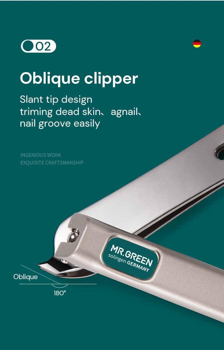 MR.GREEN Manicure Set 12 In 1 Full Function Kit Professional Stainless Steel Pedicure Sets With Leather Portable Case Idea Gift