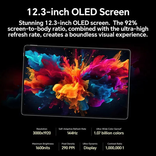 HONOR MagicPad 2 EU Version tablet android 12.3" OLED Screen  Snapdragon 8s Gen 3 CPU 13MP Rear Camera 10050mAh Battery