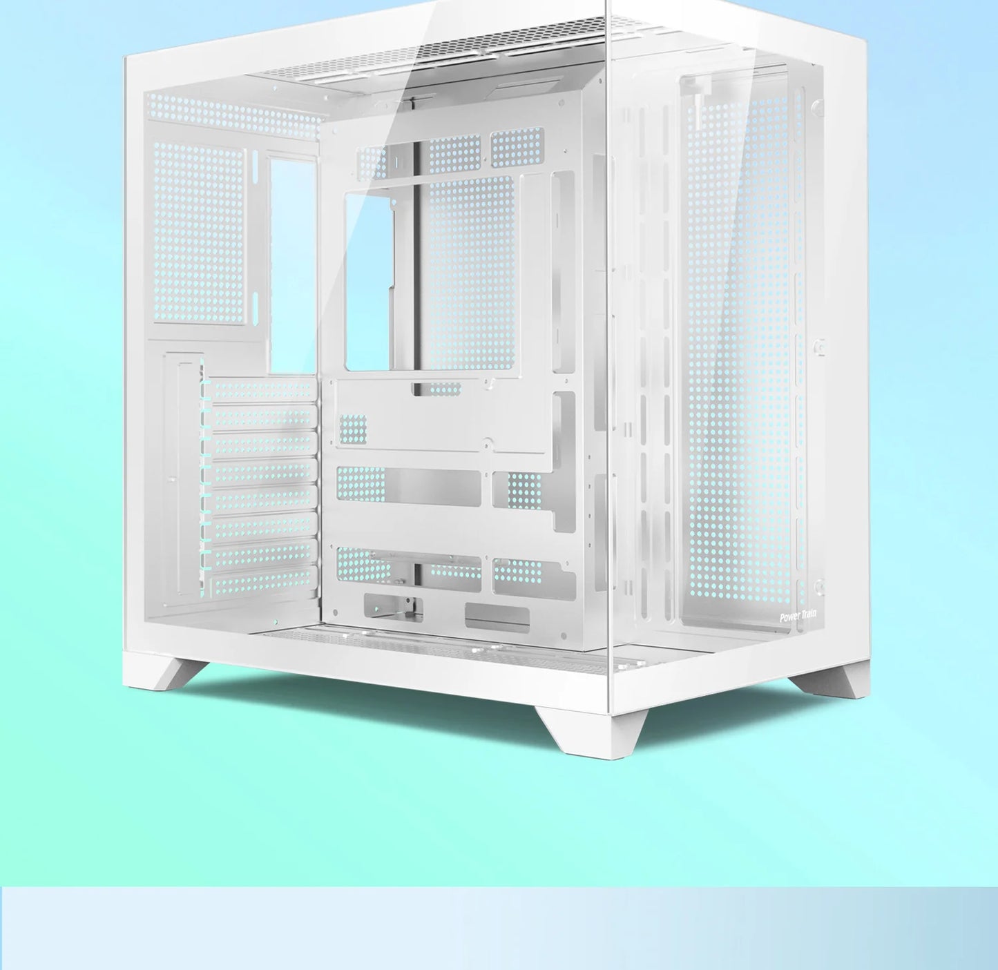 Power train Dreamland PRO ATX motherboard PC gaming 360 water-cooled Sea view room Double-sided glass gaming computer case