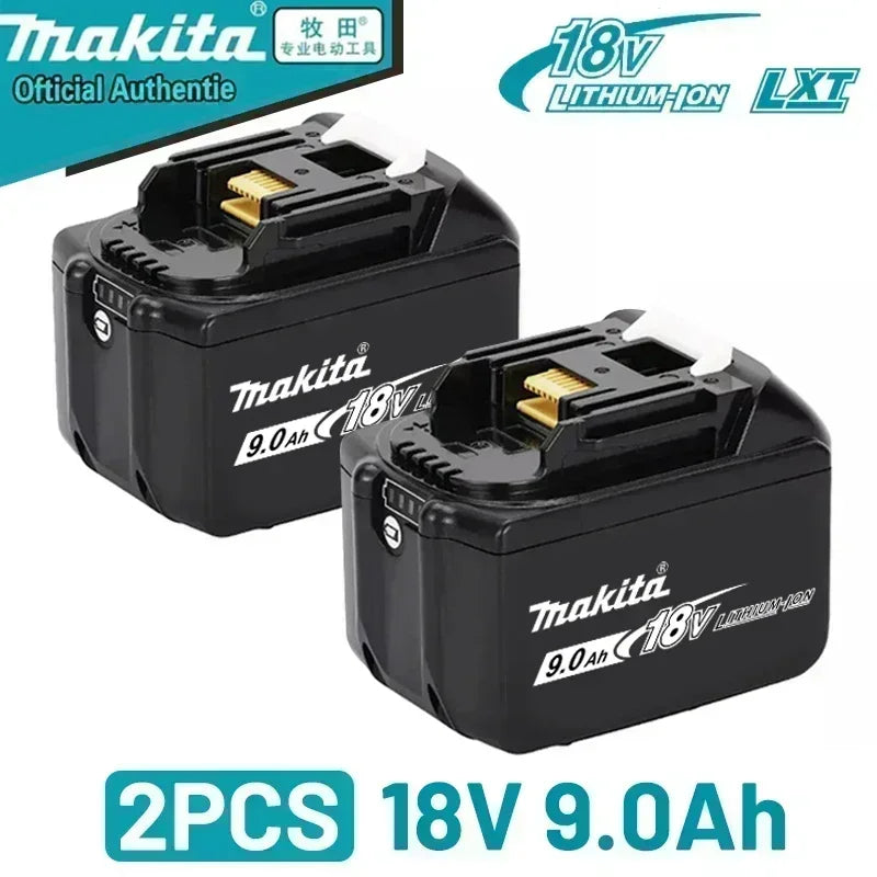 Original Makita 18V battery 6.0Ah Two Batteries One Charger Fast Charge DC18RC+BL1860B  makita outillages kit complet
