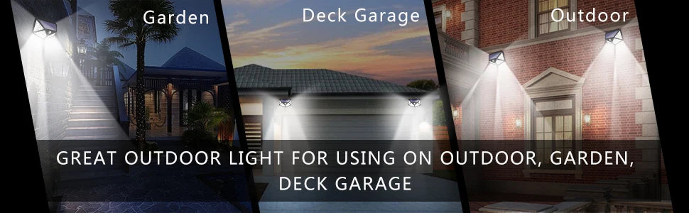 100 LED Solar Motion Sensor Security Light Outdoor Waterproof PIR Spotlight for Yard Garden Path Fence Decoration