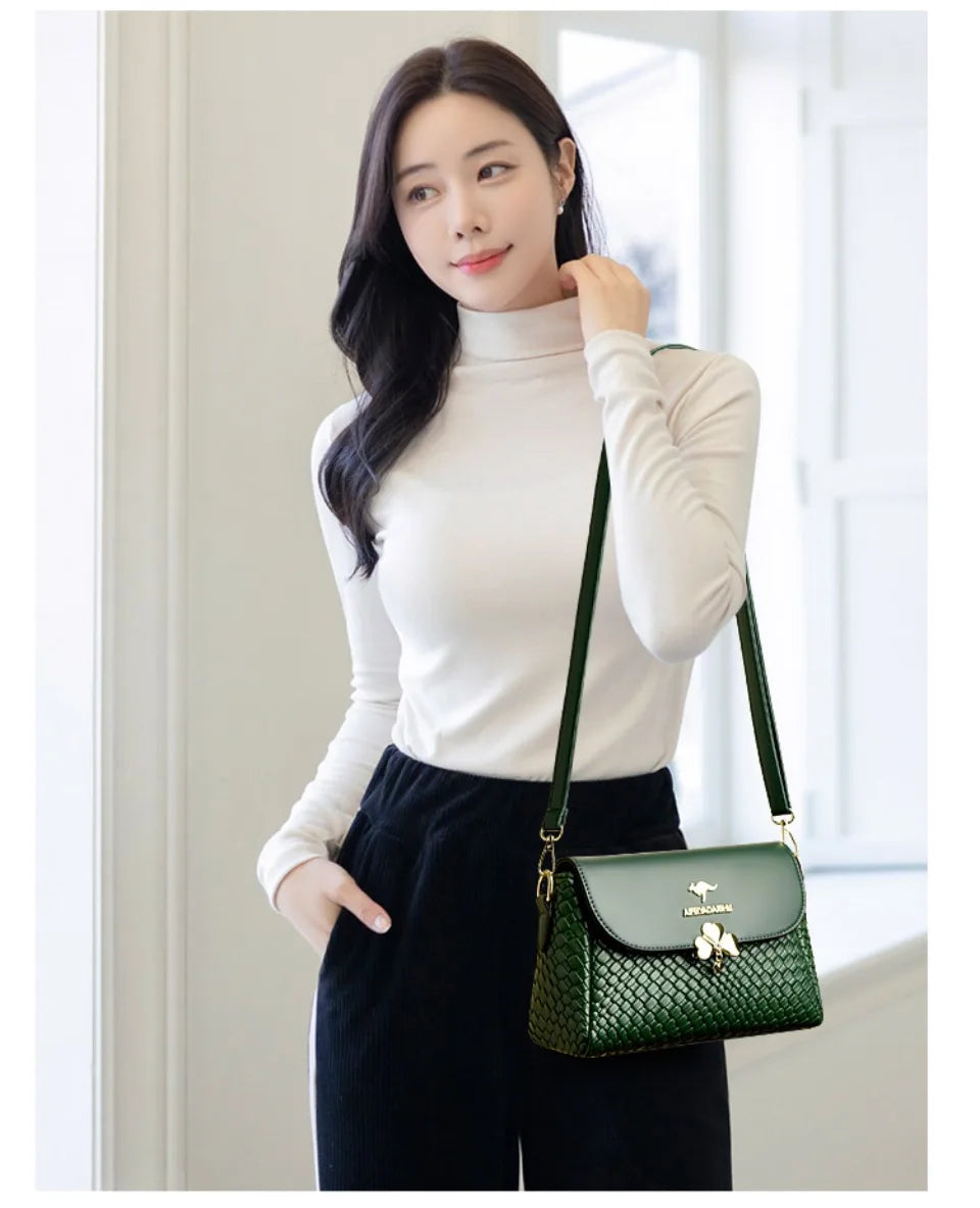 Luxury Handbags Women Bags Designer Crossbody Bags for Women 2025 High Quality Soft Knitting Leather bags Shoulder Bag Sac New