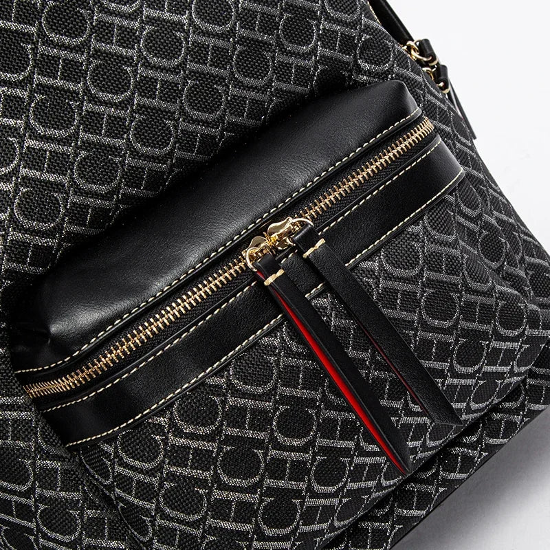 CH Luxury Brand Backpack New Designer Large Capacity Fashionable Versatile Campus Bag for Male and Female Students
