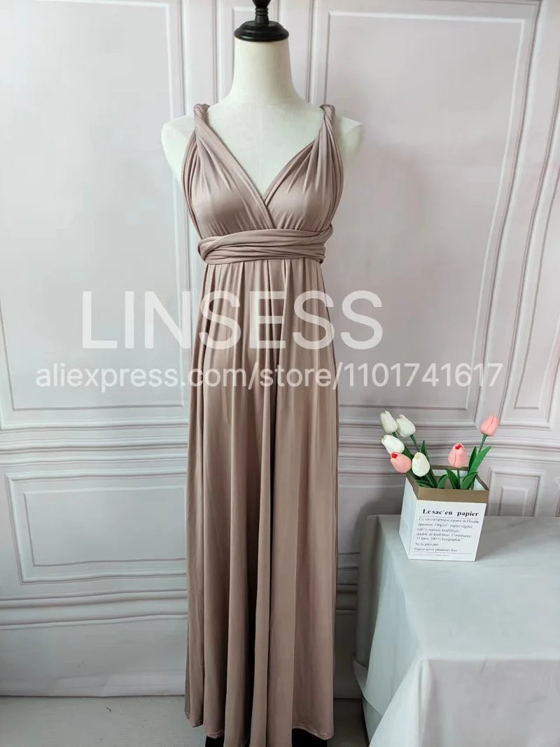 Rust Bridesmaid Dress Infinity Multiway Maxi Bridesmaid Dress Formal Wrap Wedding Evening Dress Wedding Cocktail Floor Length