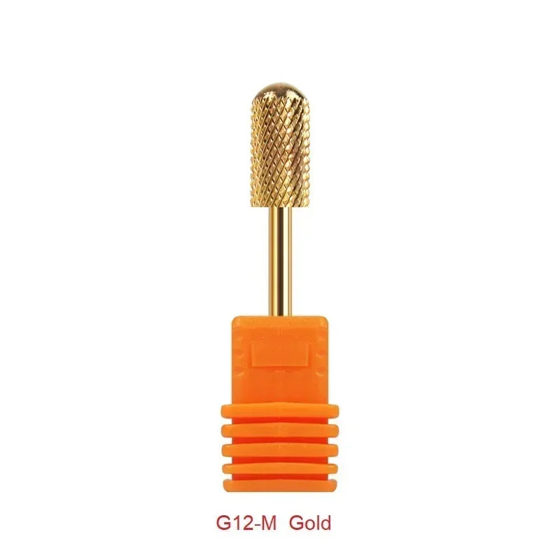 Milling Cutter Golden Carbide Nail Drill Bits For Electric Nail Drill Manicure Machine Pedicure Nail Files Accessories