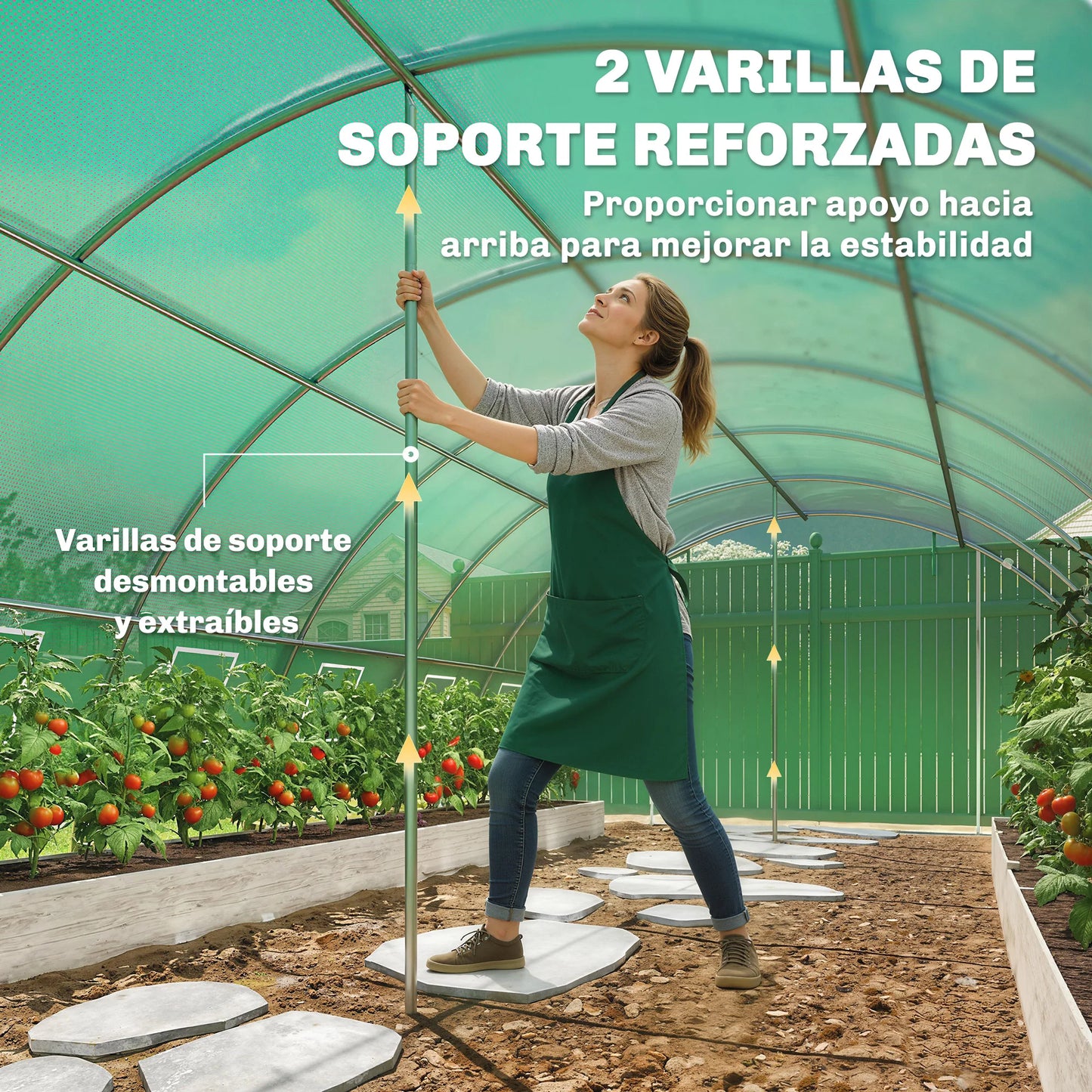 Outsunny Tunnel Greenhouse 595X395X199 cm