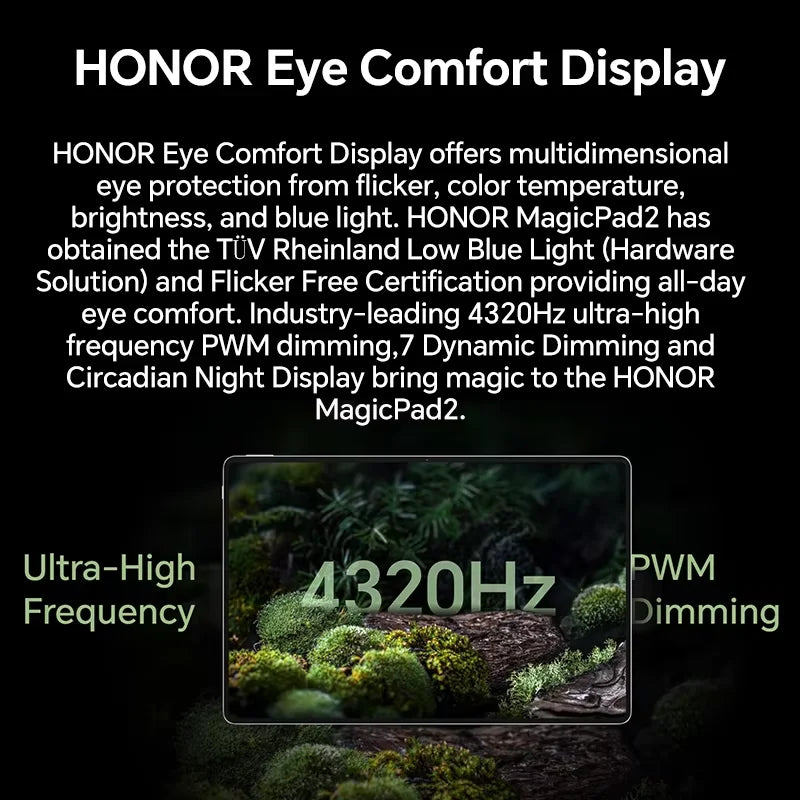 HONOR MagicPad 2 EU Version tablet android 12.3" OLED Screen  Snapdragon 8s Gen 3 CPU 13MP Rear Camera 10050mAh Battery