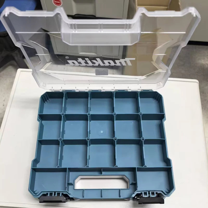Makita E-26870 Double Sided Organiser Case 320MM PVC Plastic Transparent Sturdy Durable Convenient Storing Small Items ToolBox