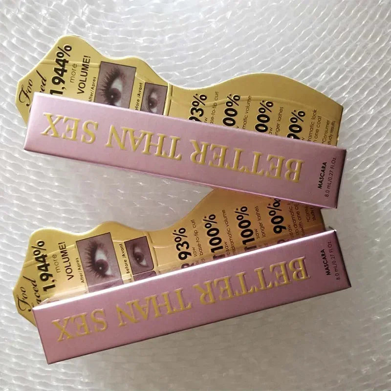 Better Than Sex Mascara make up Big Eyes Nourish Waterproof Sweatproof Bushy Long Volume Pink Aluminum Smooth Makeup 8ml