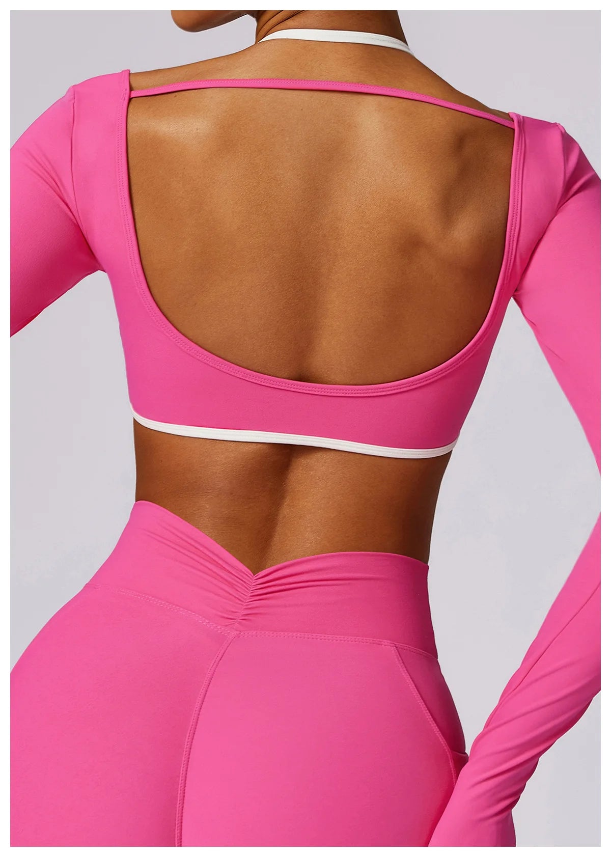 Women's Long Sleeve Top Hollowing Out Yoga Shirts Running T-Shirt Workout Running Fitness Gym Sports Top Training Crop Top