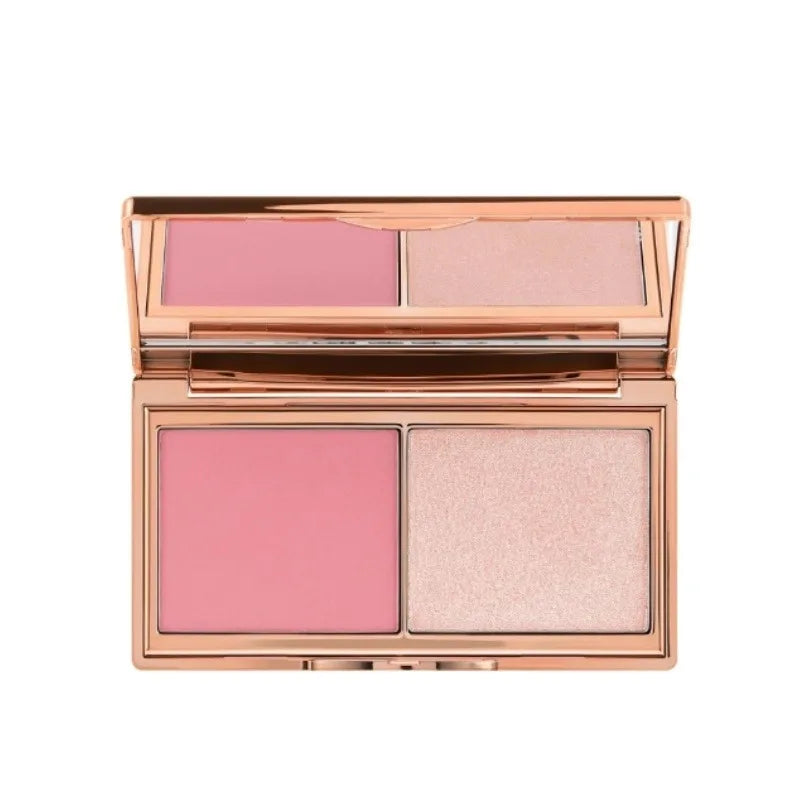 Charlotte Tilbury Aesthetic Scenery Eye Shadow Starlight Pink Soft Light Bicolor Disc Two Color Love Treasure Box Powder Blusher