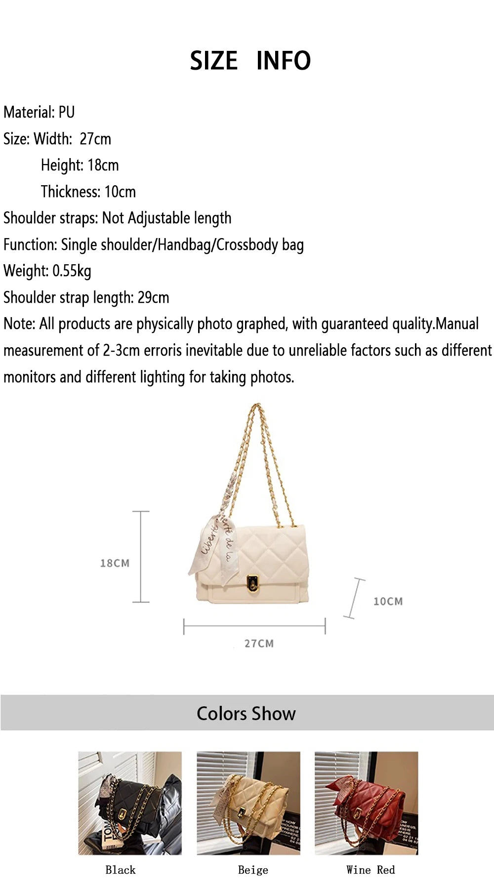 Light Luxury Elegant Red Plaid Chains Shoulder Bag High Quality Fashion Girls New Crossbody Bag Large Capacity Commuter Bag