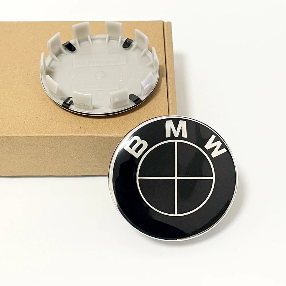 4PCS BMW Wheel Center Caps 68mm 56mm Blue white hubcap for BMW E46 E90 E30 F10 F30 X5 X3 E39 F25 E60 E91 E87 M Car Accessories 1