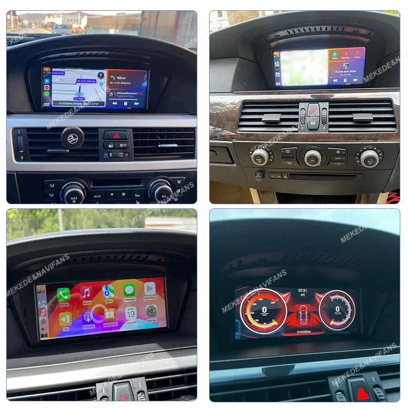 4G LTE 128GB Android 14 Car Multimedia Radio Player For BMW 3 Series E60 E61 E63 E64 5 Series E90 E91 E92 E93 CarPlay Navigation