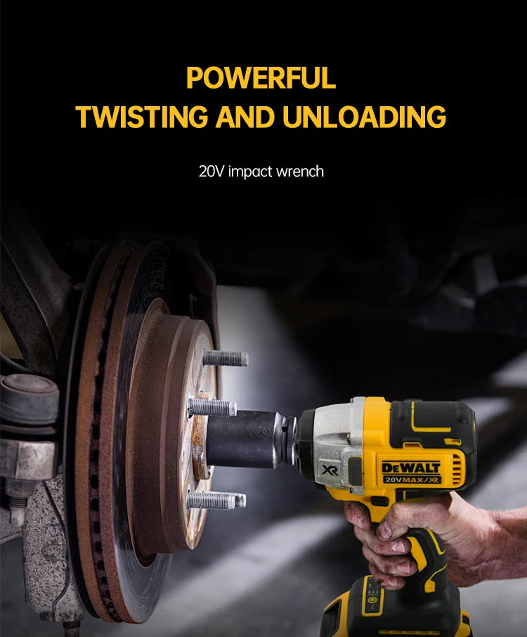 Dewalt DCF880 3300RPM Brushless Impact Wrench High Torque Cordless Electric Wrench Tire Repair Tool Rechargeable Power Tools