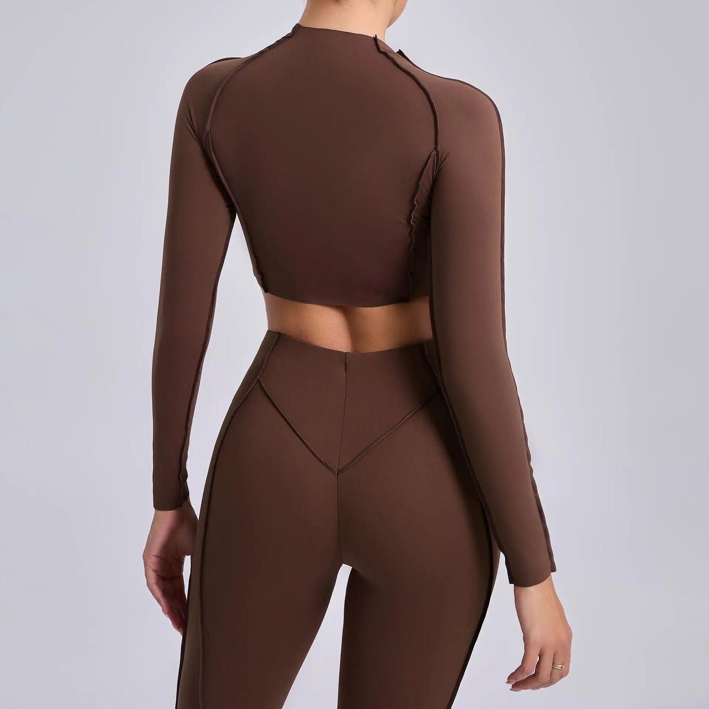 Seamless Yoga Shirts Sports Fitness Tight Quick-drying Long-Sleeved Yoga T-shirt Dance Running Workout Gym Sports Tops for Women