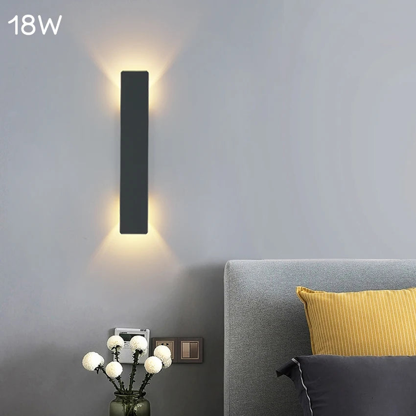 Modern Led Waterproof Outdoor Up Down Wall Lamp  Aluminum 18w LED Wall Light Indoor Decorated Wall Sconce