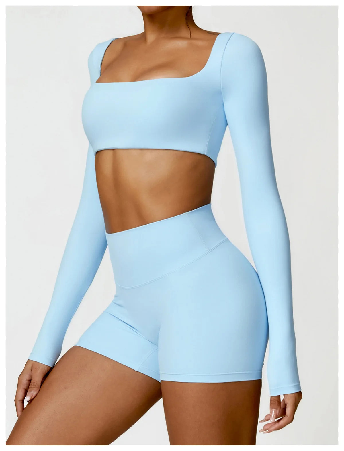 Winter Yoga Long sleeved Women's Outdoor Running Fitness Wear T-shirt Long sleeved Yoga Shirt Gym Push Up Workout Sports Top