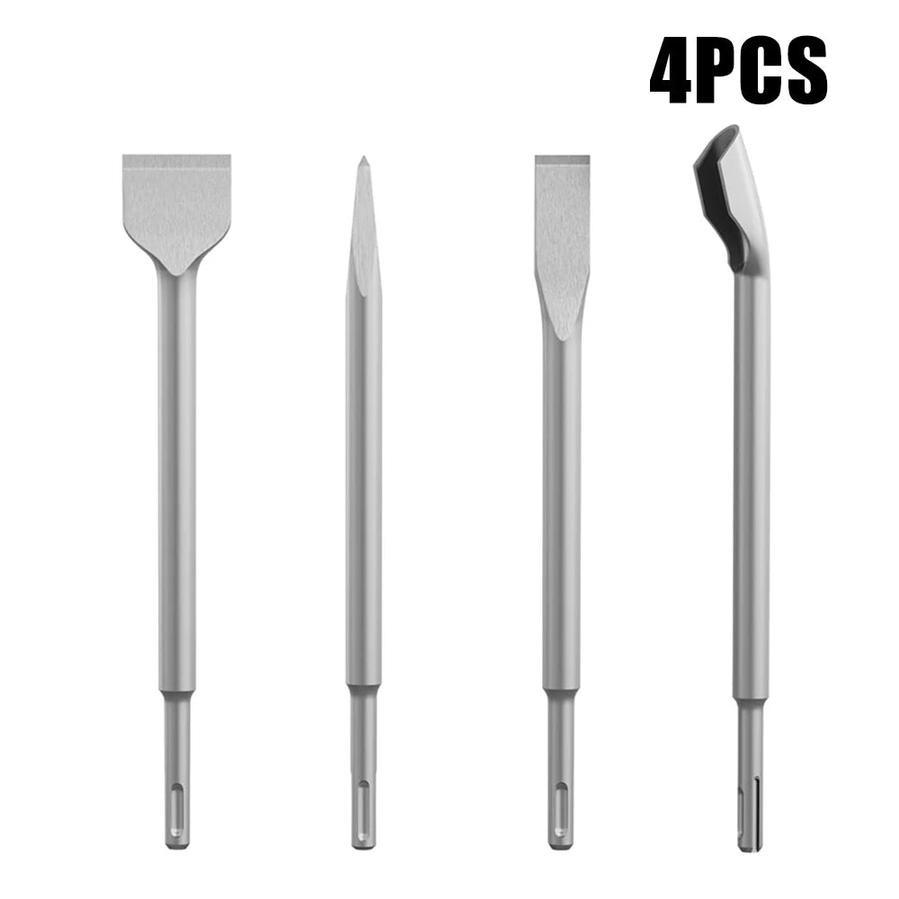 7Pcs Chisel Set SDS Plus Rotary Hammer Drill Bit Point Flat Scaling Chisel Masonry Tools for Removing Concrete Block Walls Rock