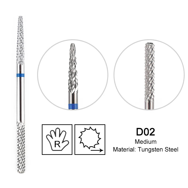 Milling Cutter Golden Carbide Nail Drill Bits For Electric Nail Drill Manicure Machine Pedicure Nail Files Accessories